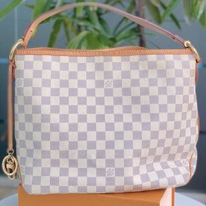 LV Damier Azur Delightful PM NM *Like new, original with verification code*